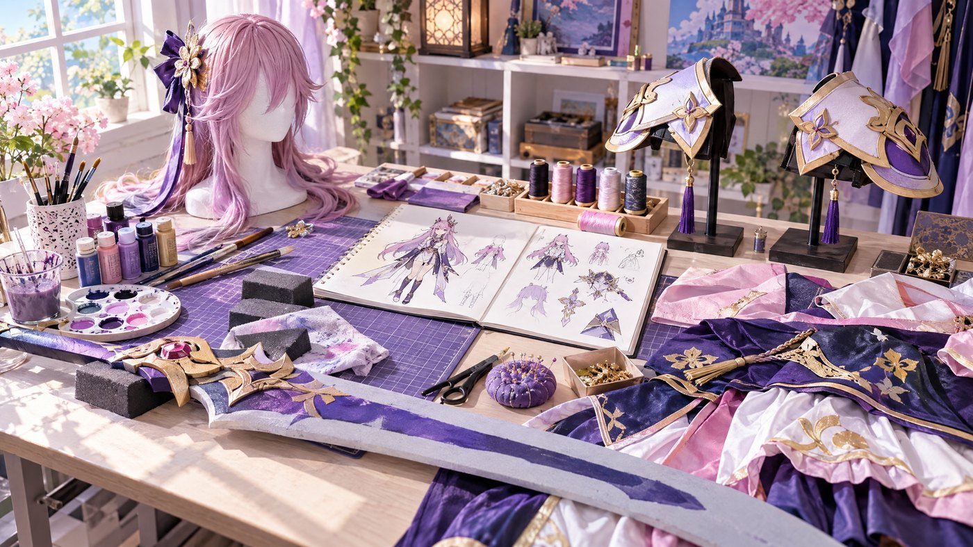海角社区 · cosplay 道具制作视频教程画面